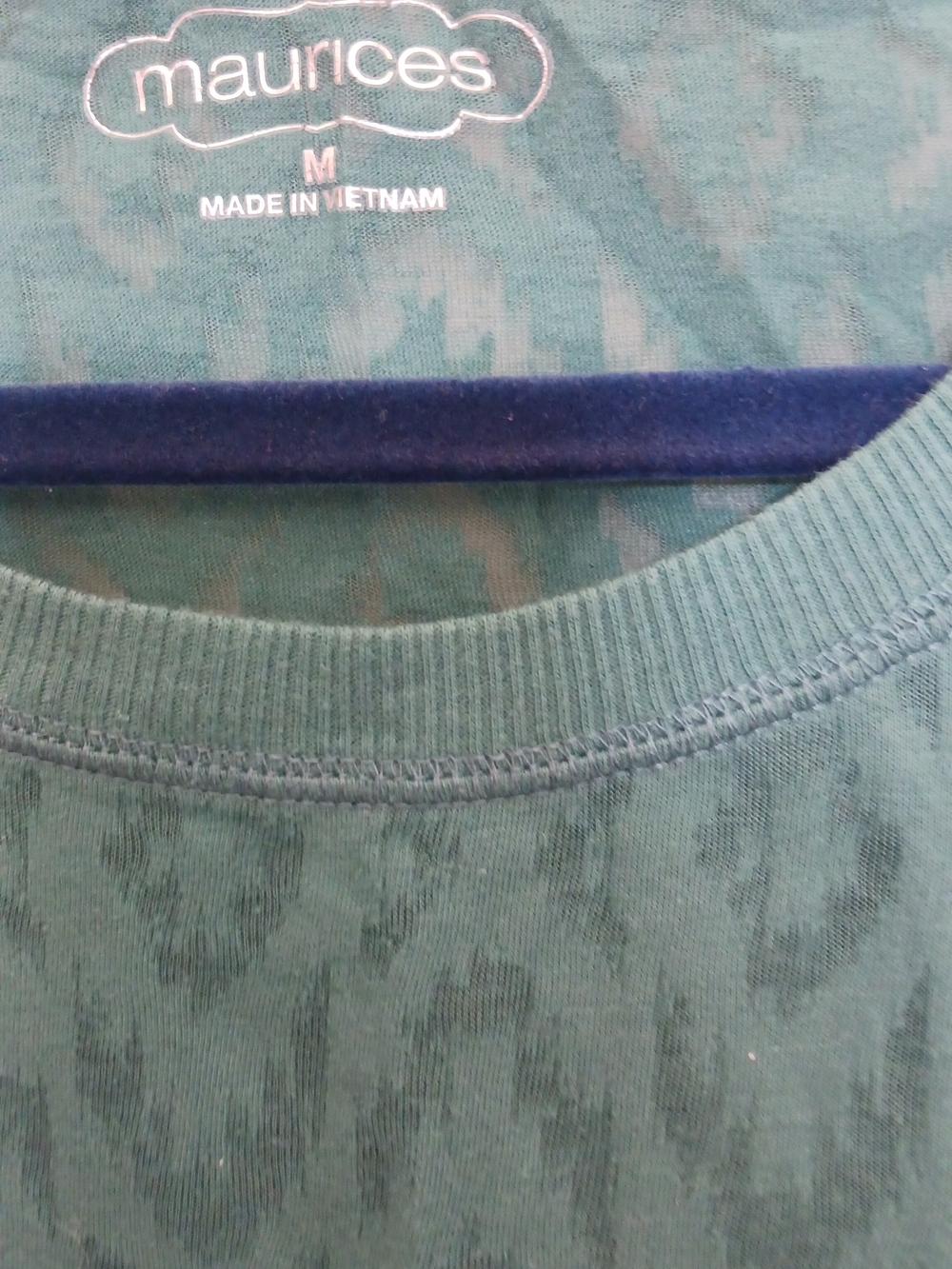 Women's Teal Long-Sleeve Textured Crew Neck Top - Picture 2 of 4